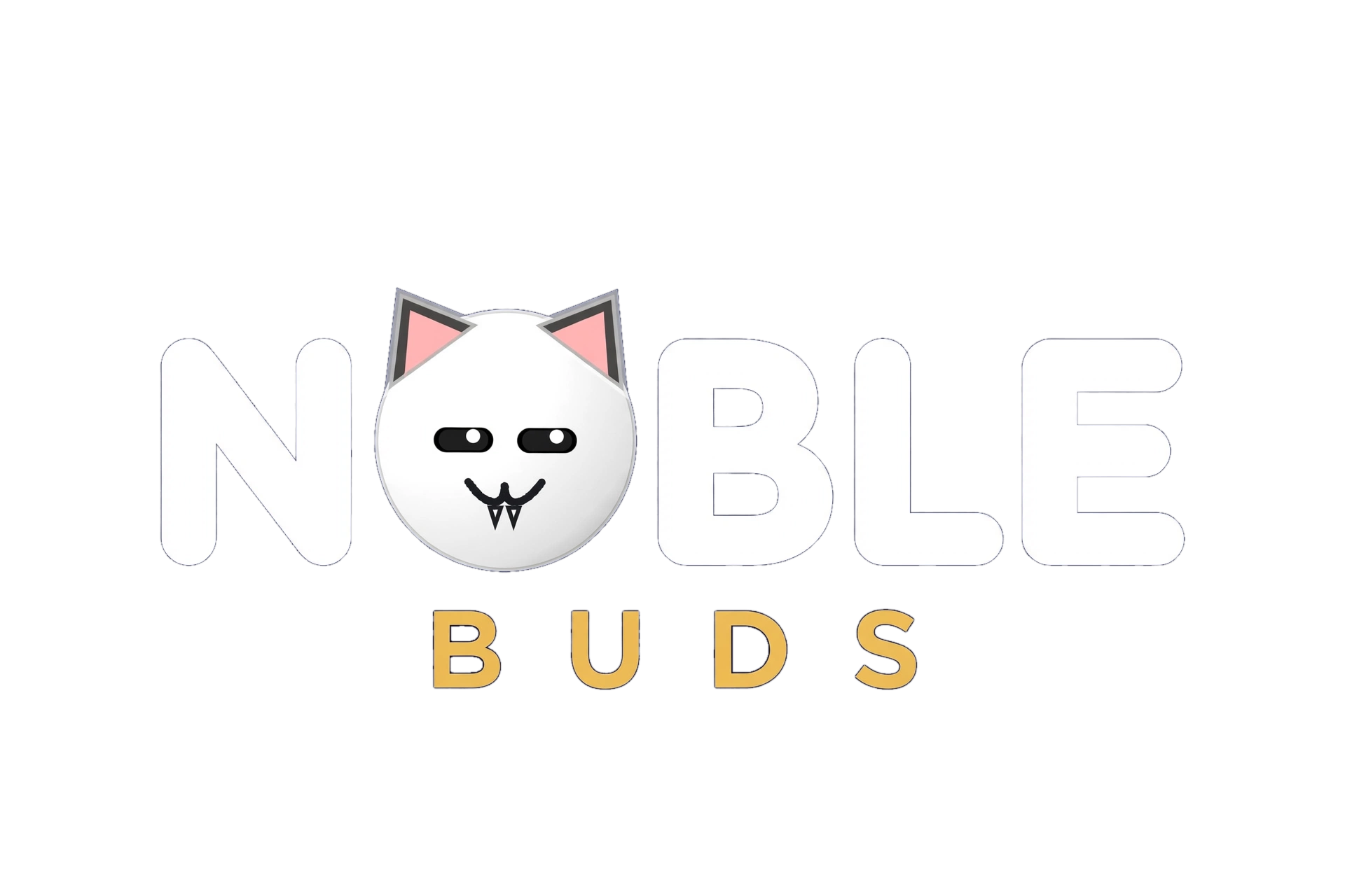 Noble-Buds logo — Simon's head forms the O in NOBLE